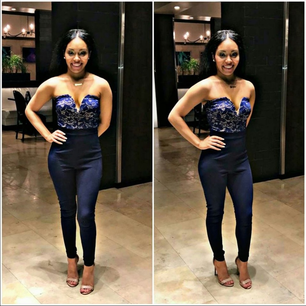Navy blue jumpsuit